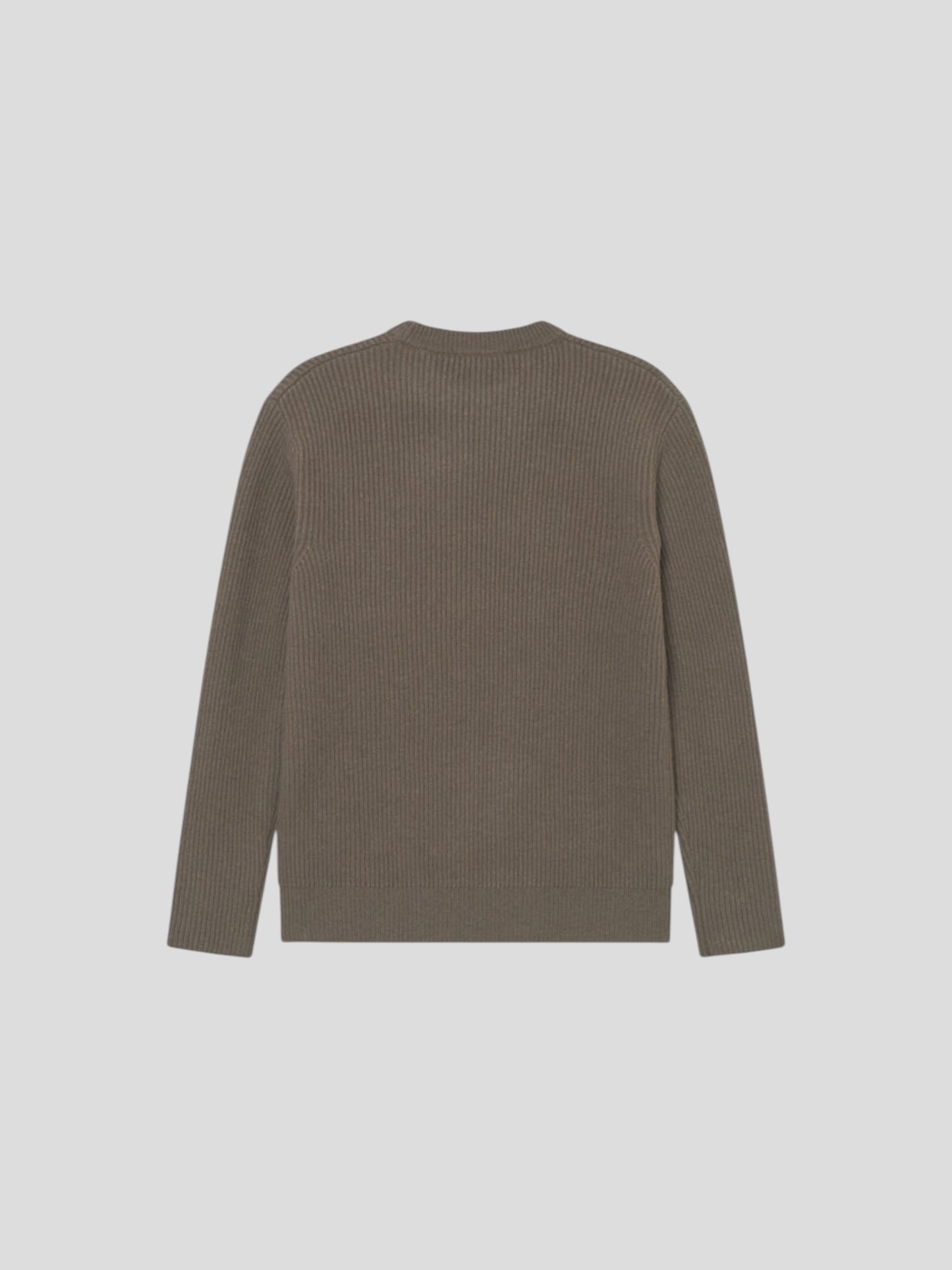 Eddie wool rib crewneck knit