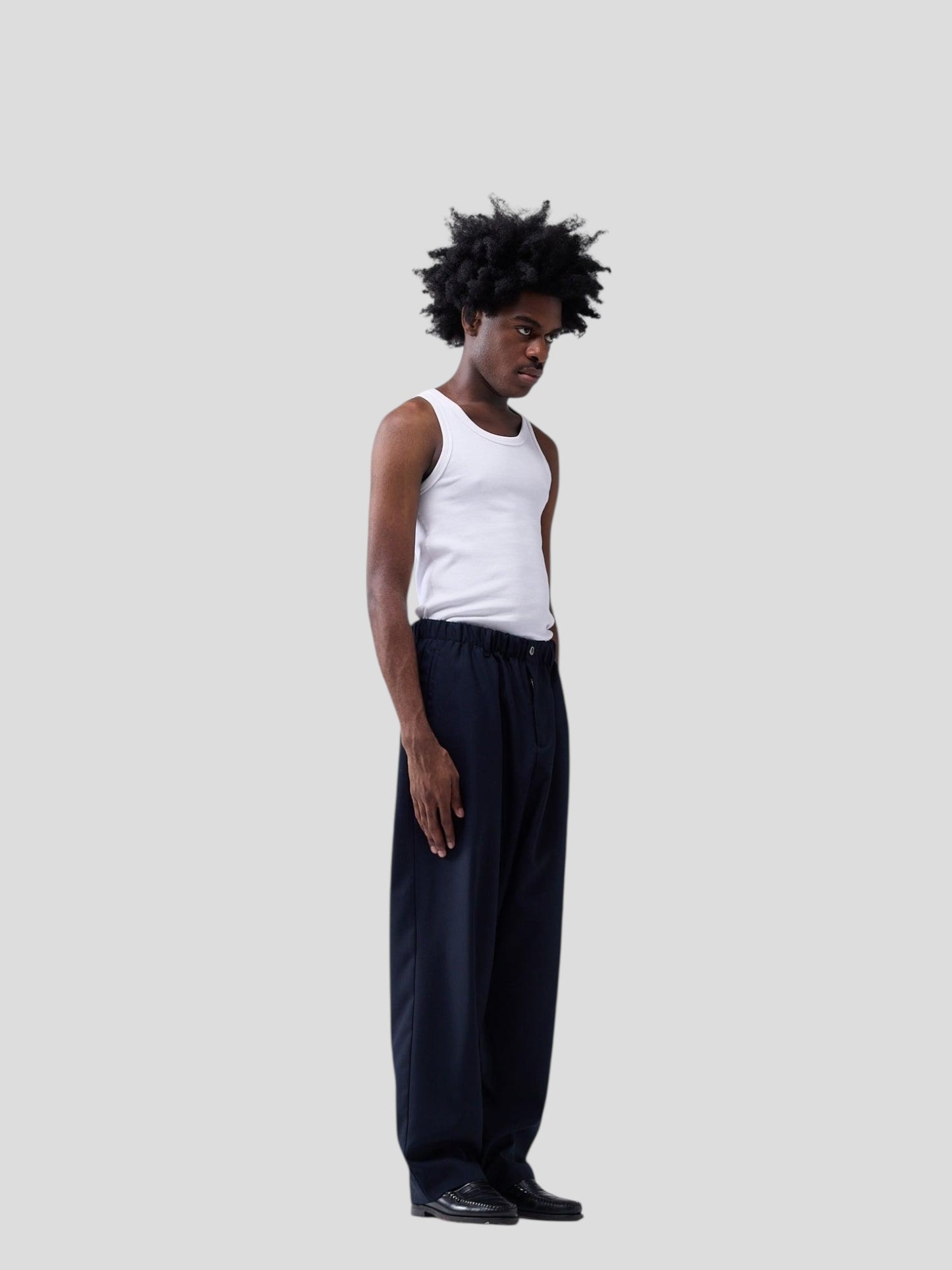 Wool work trouser