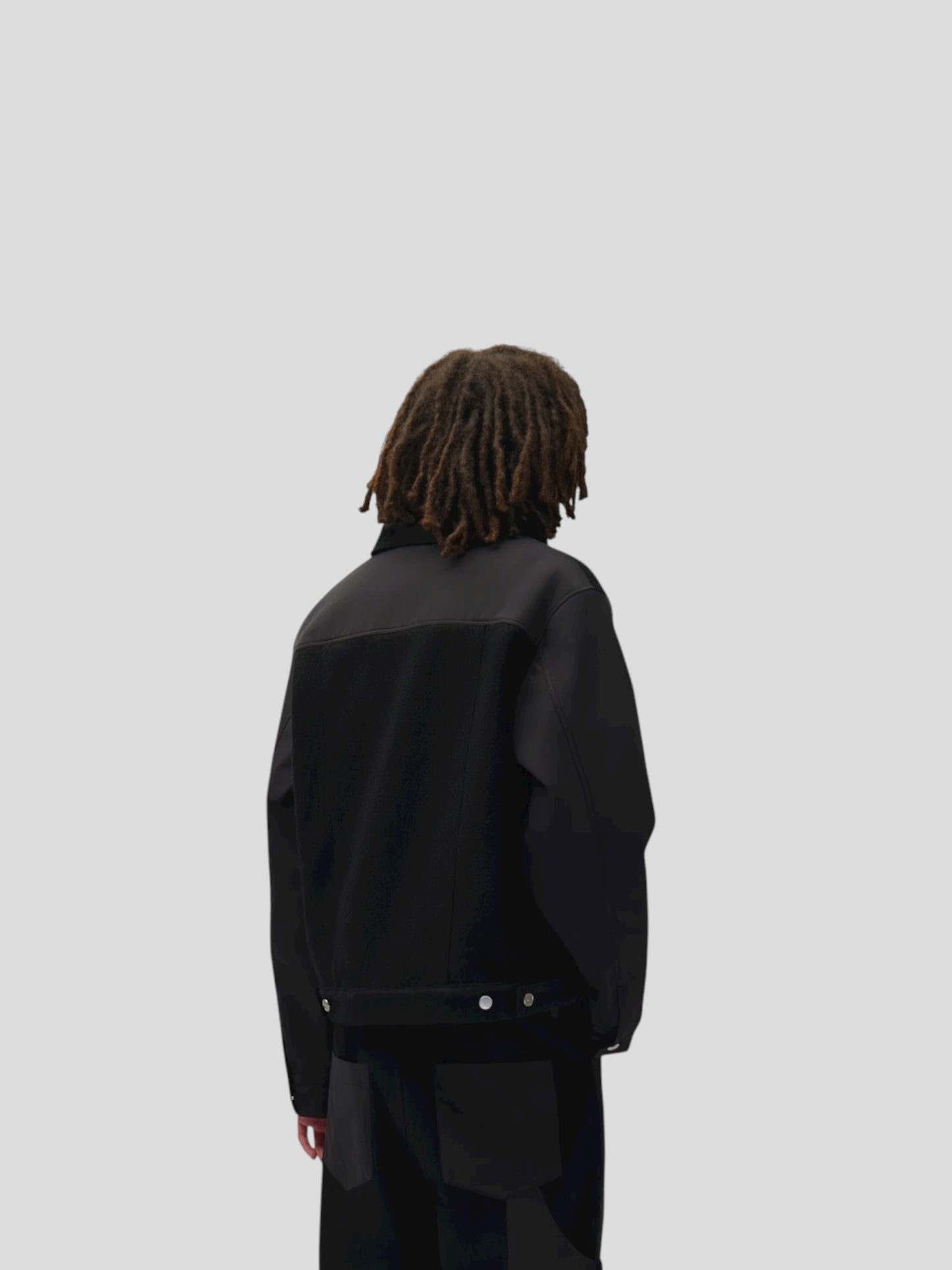Nylon/Wool combo jacket