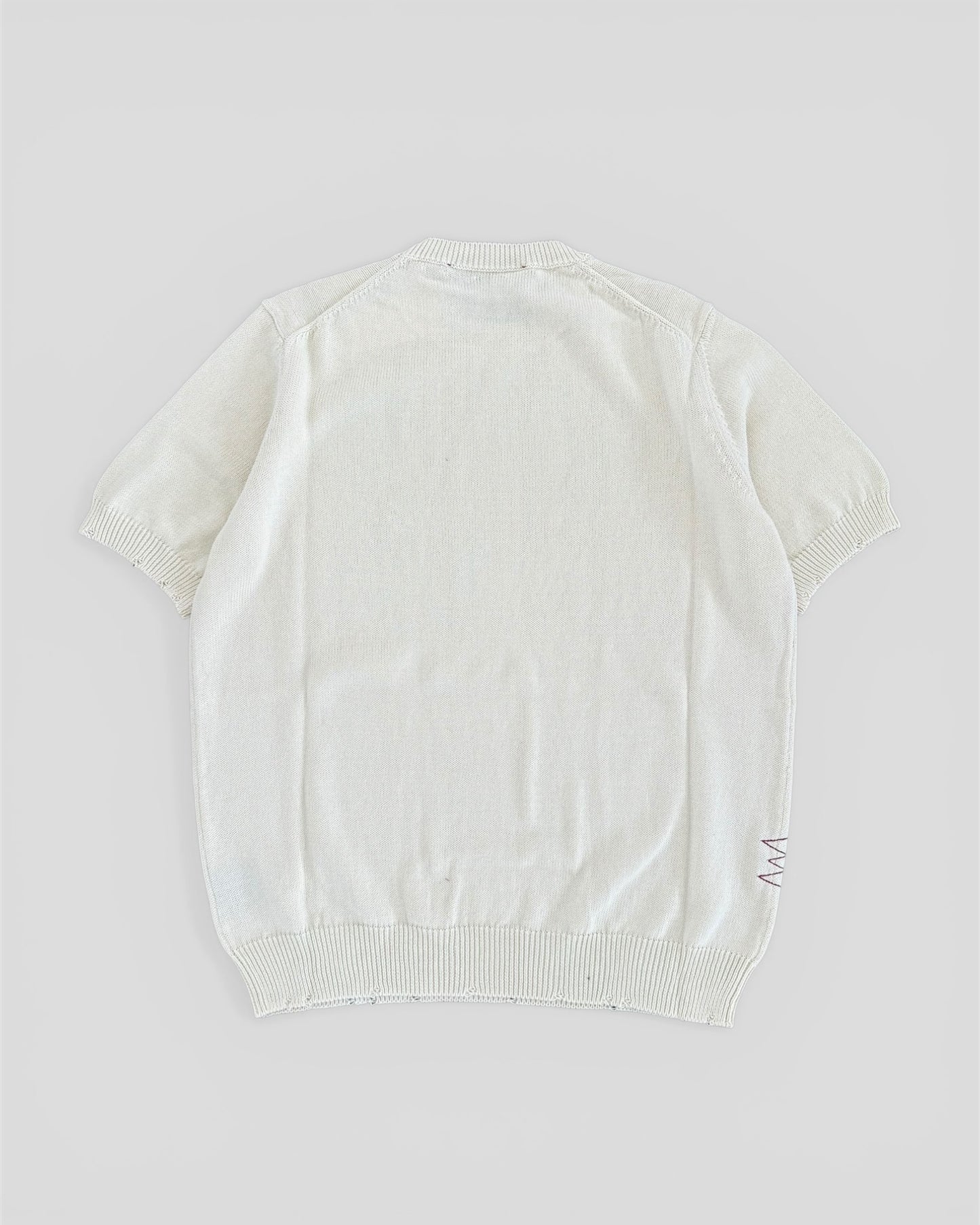 Half sleeve break sweater latte