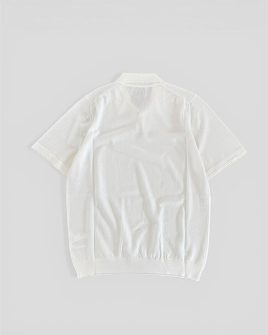 Polo crepe white