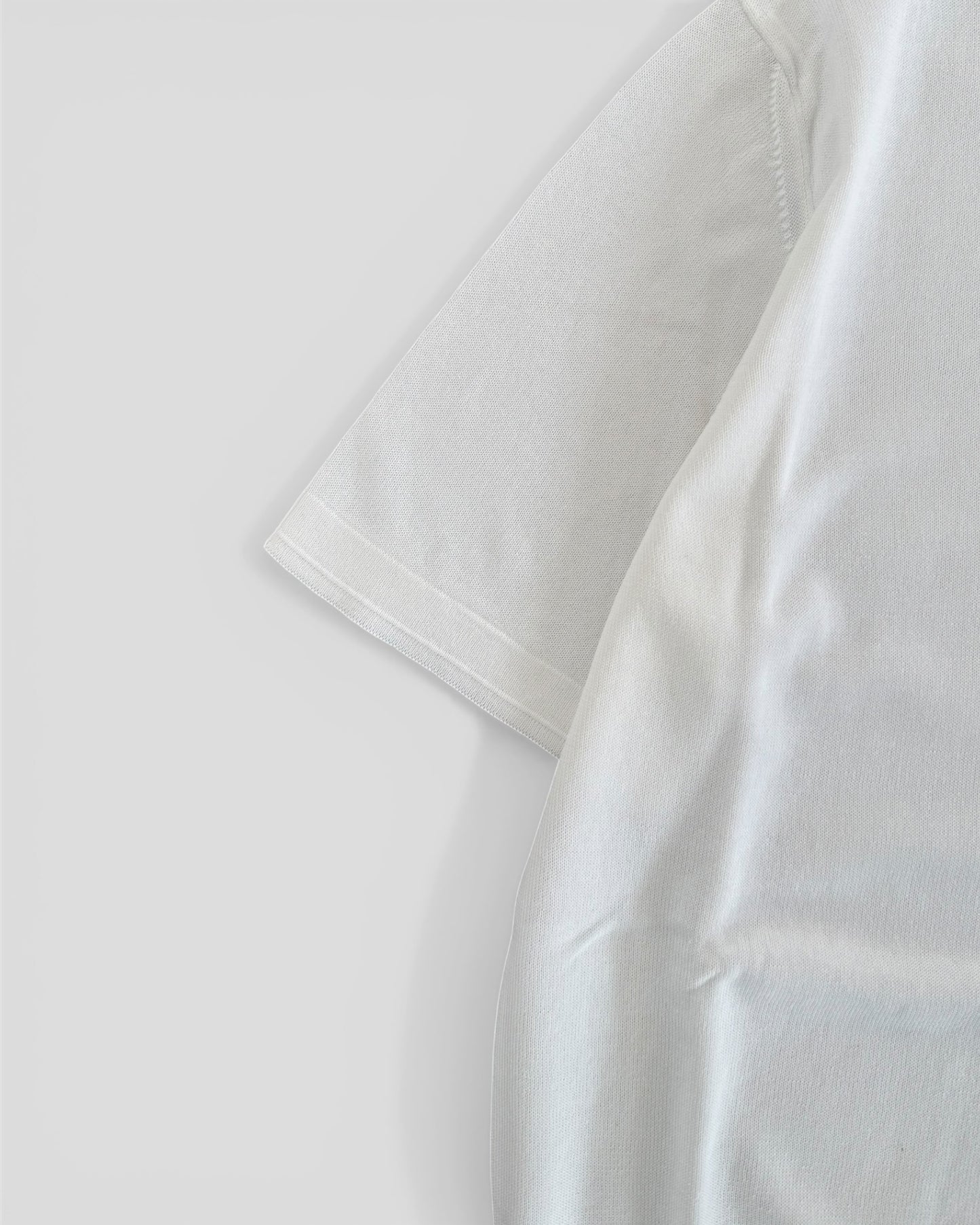 Polo crepe white