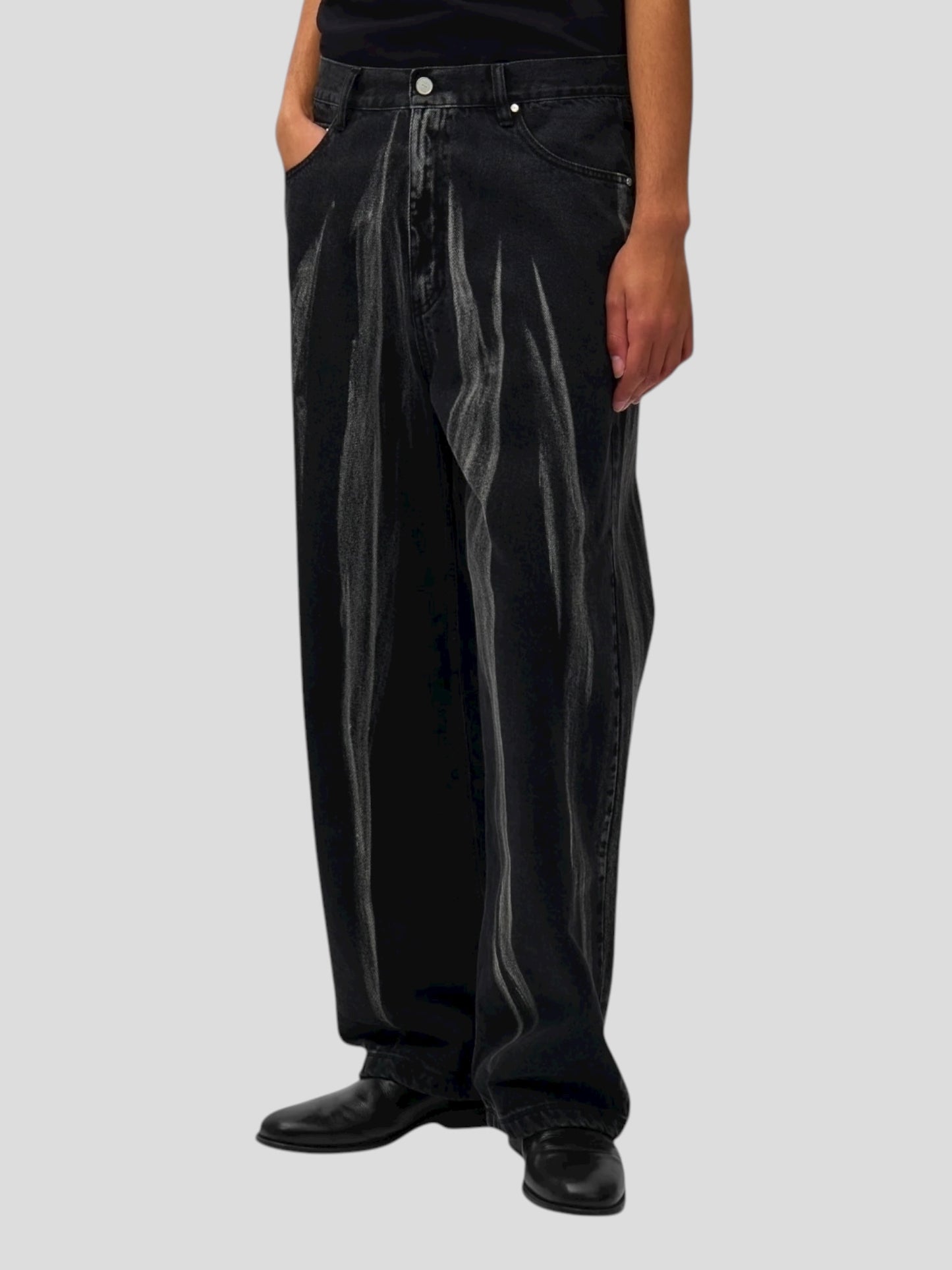 Washed jeans pants