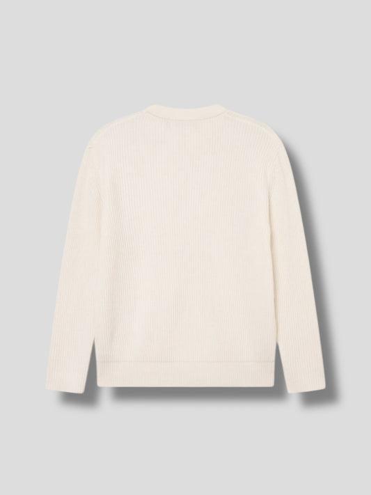 Eddie wool rib crewneck knit