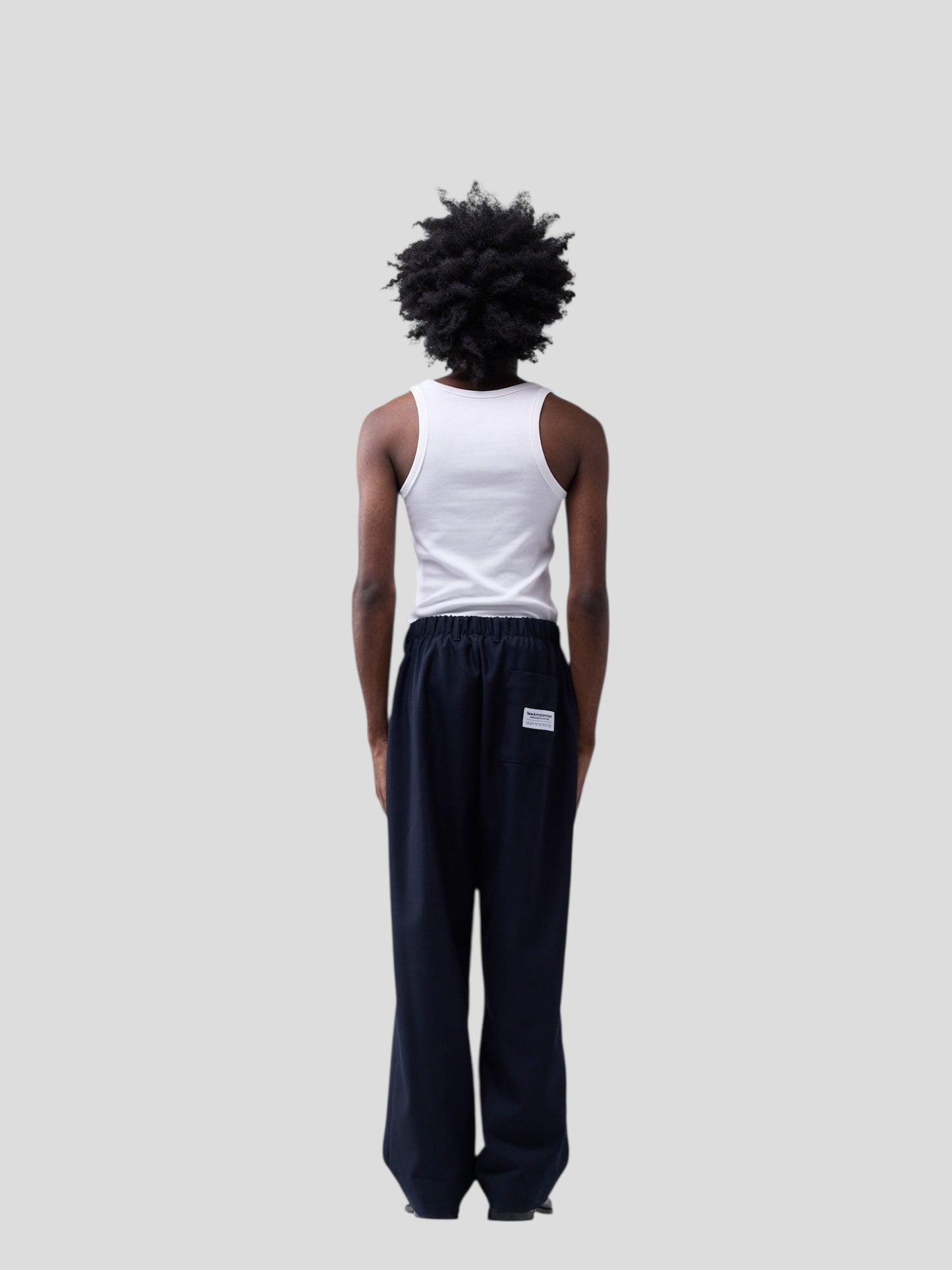 Wool work trouser