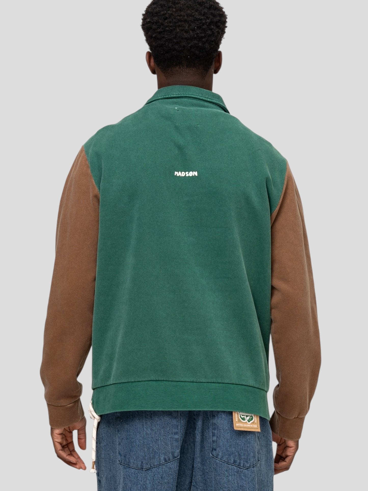 Felpa cardigan placcata