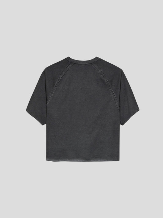 Raw edge tee