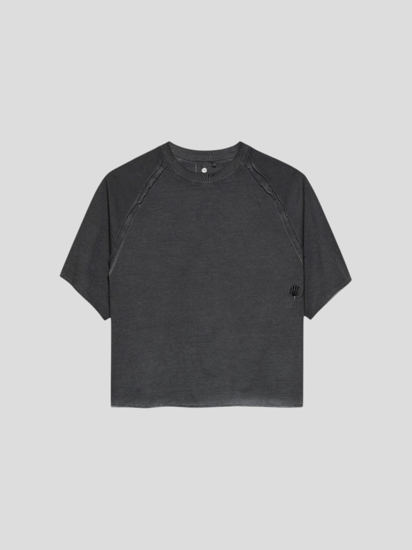 Raw edge tee