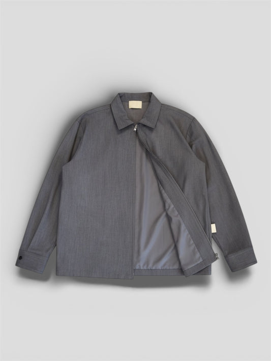 Overshirt full zip viscosa