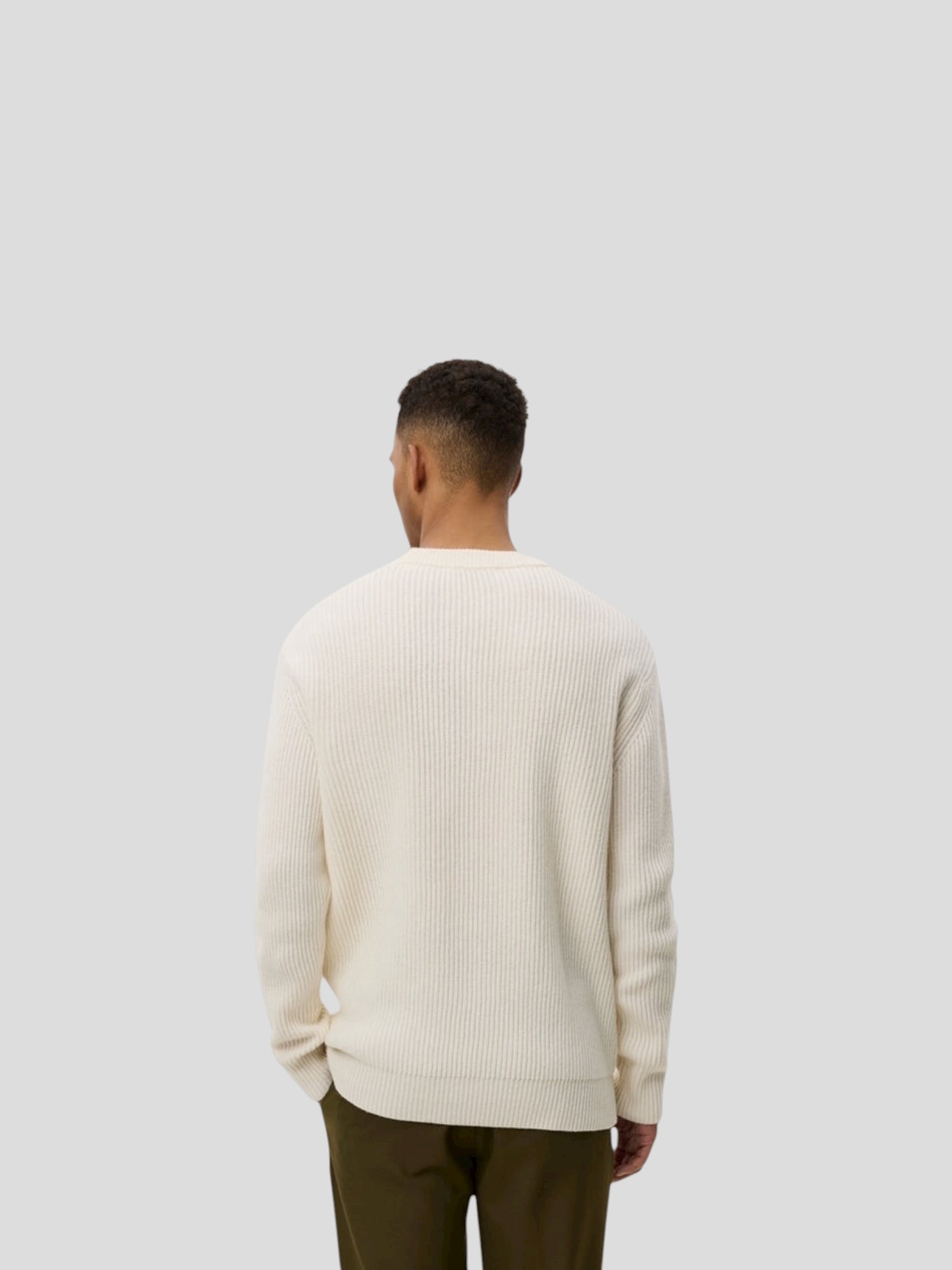 Eddie wool rib crewneck knit