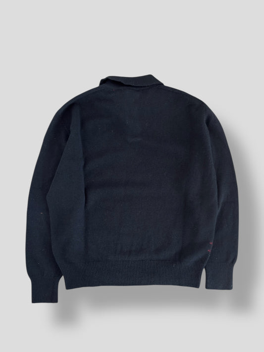 Polo knit sweater