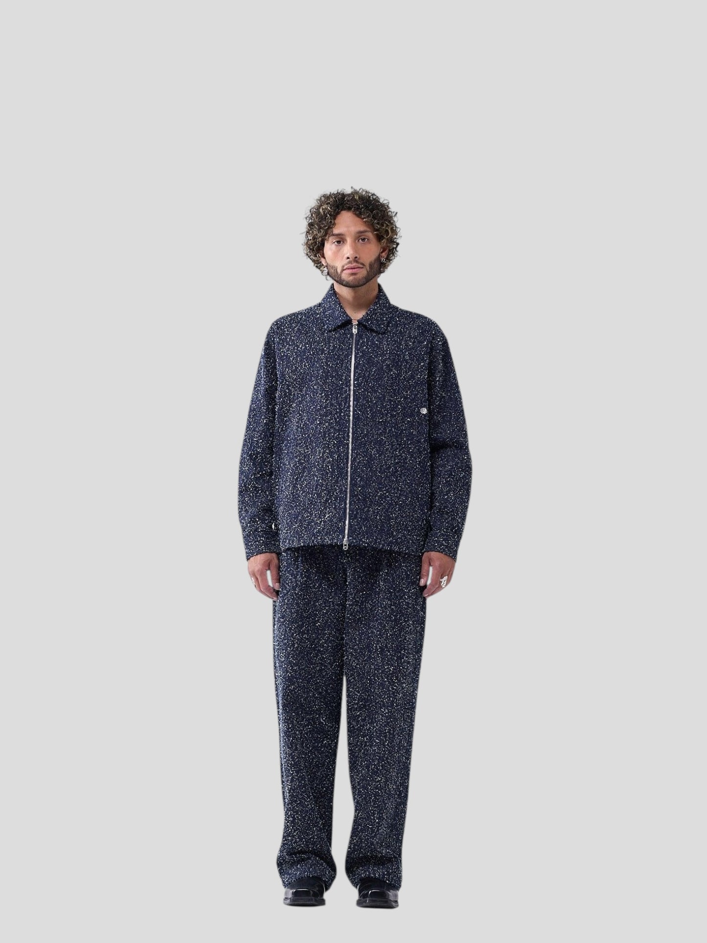Spray denim overshirt