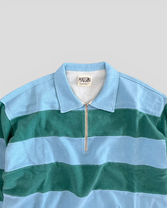 Polo zip riga placcata