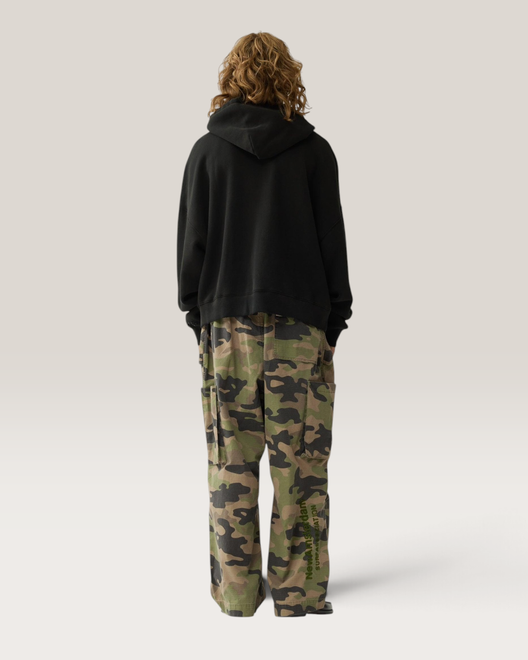 Worked logo hoodie