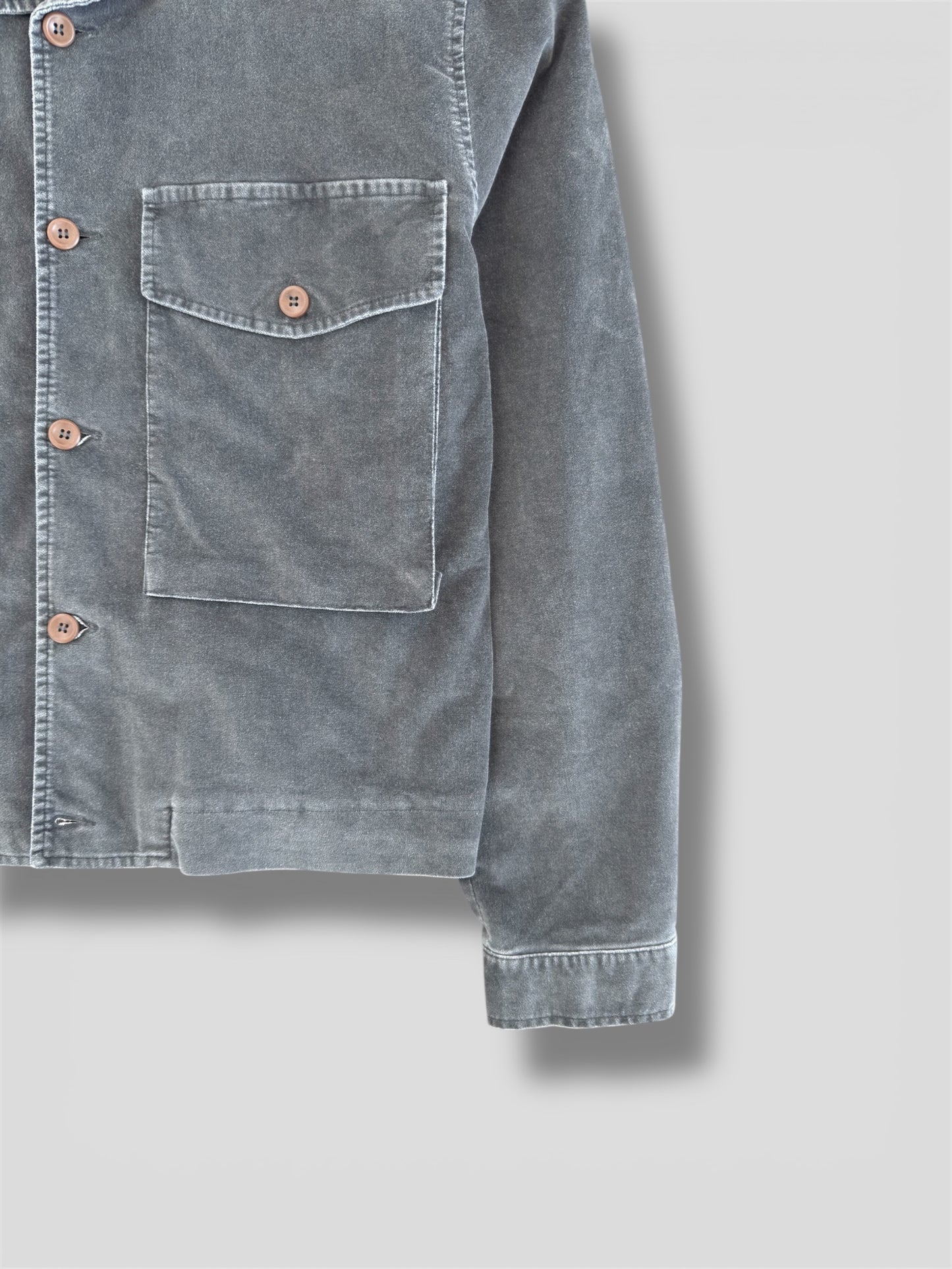 Jacket velvet placcato