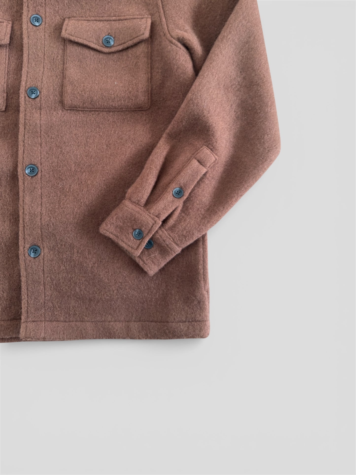 Akoscar boiled wool overshirt