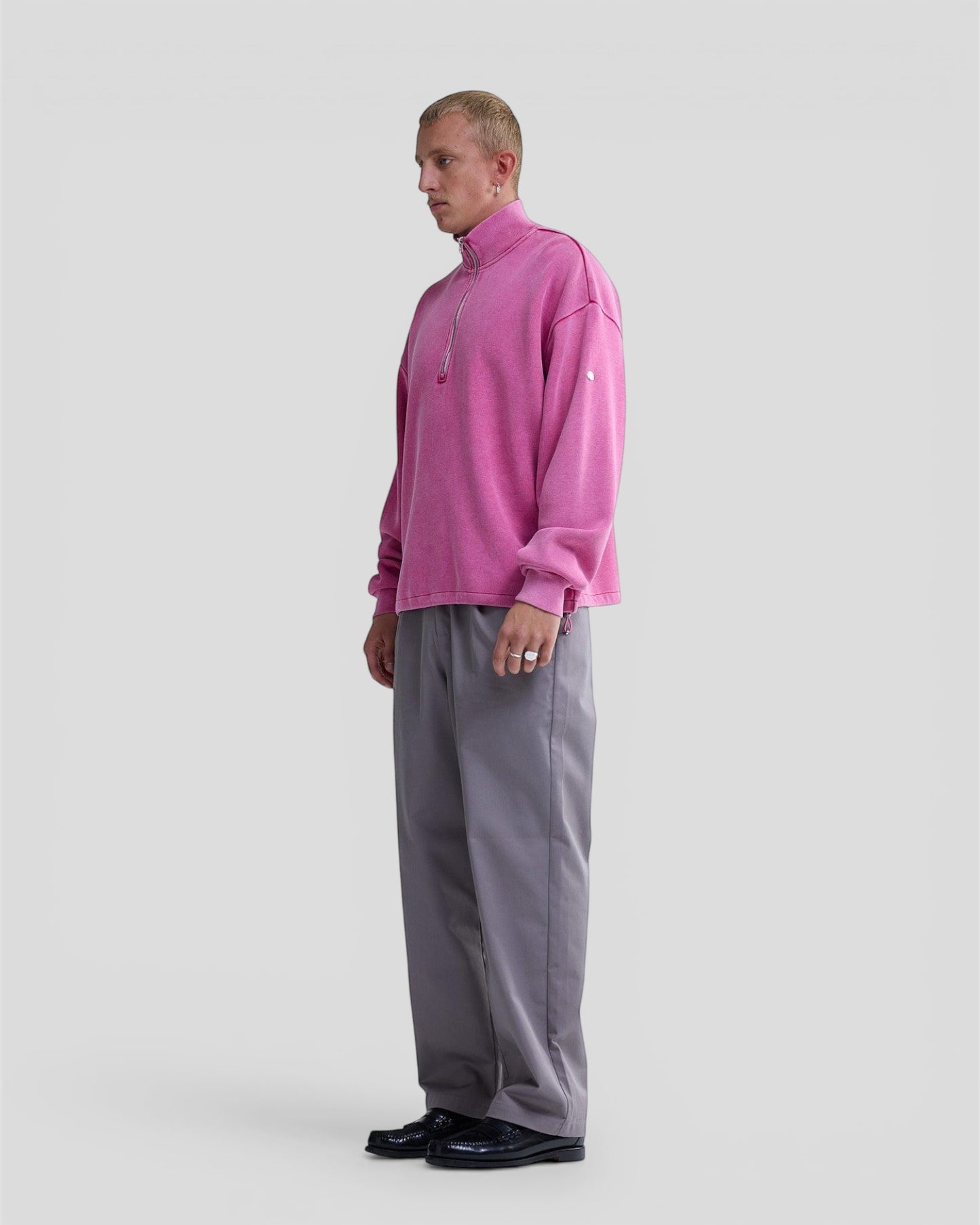Plate half zip