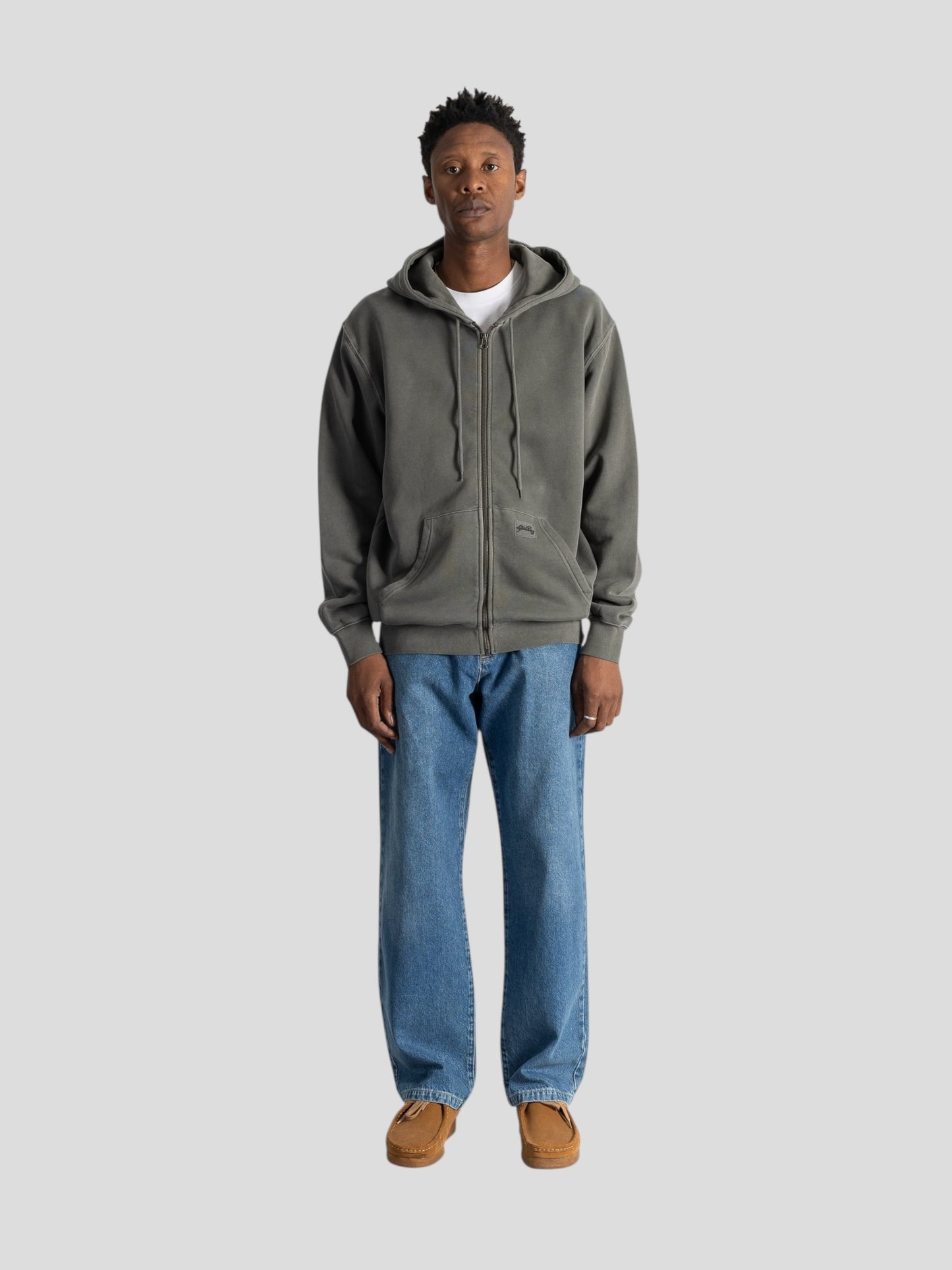 Patch zip hoodie
