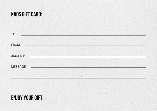 KAOS GIFT CARD