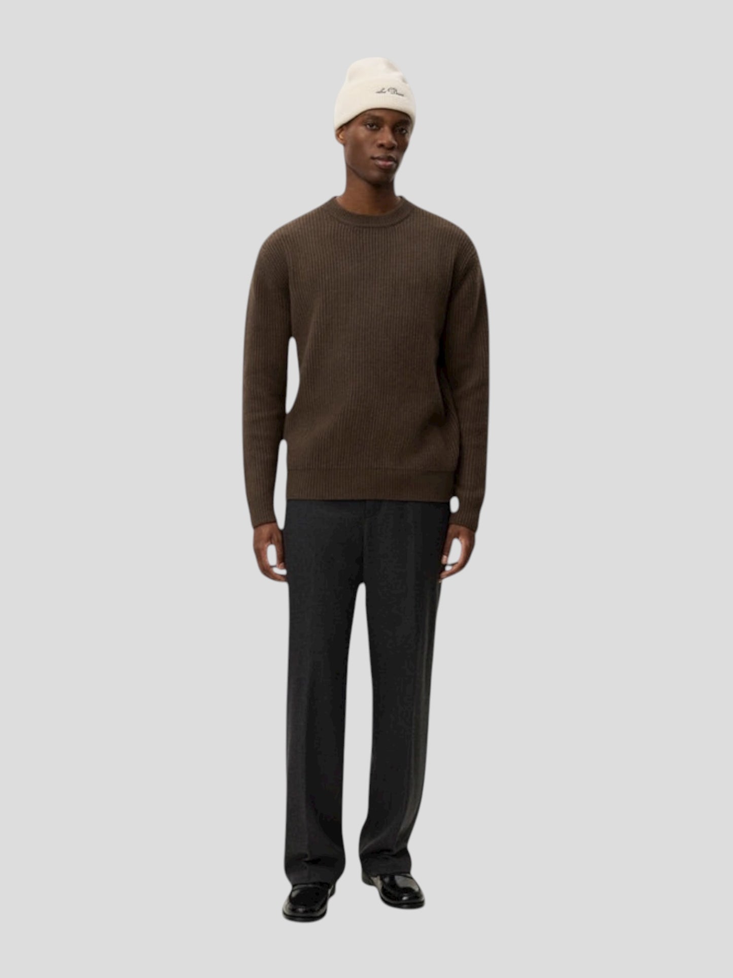 Eddie wool rib crewneck knit