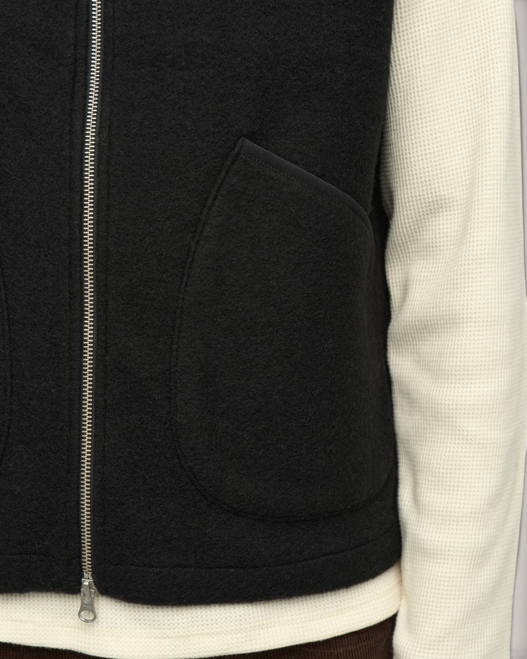 Akrobin boiled wool gilet