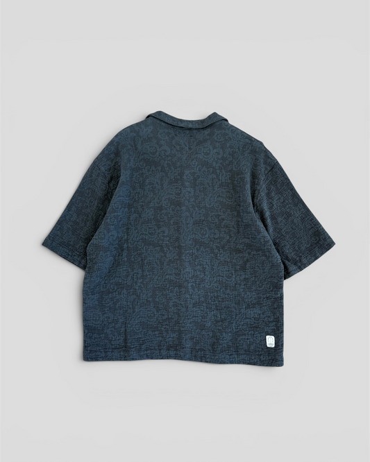 Camicia over jacquard black