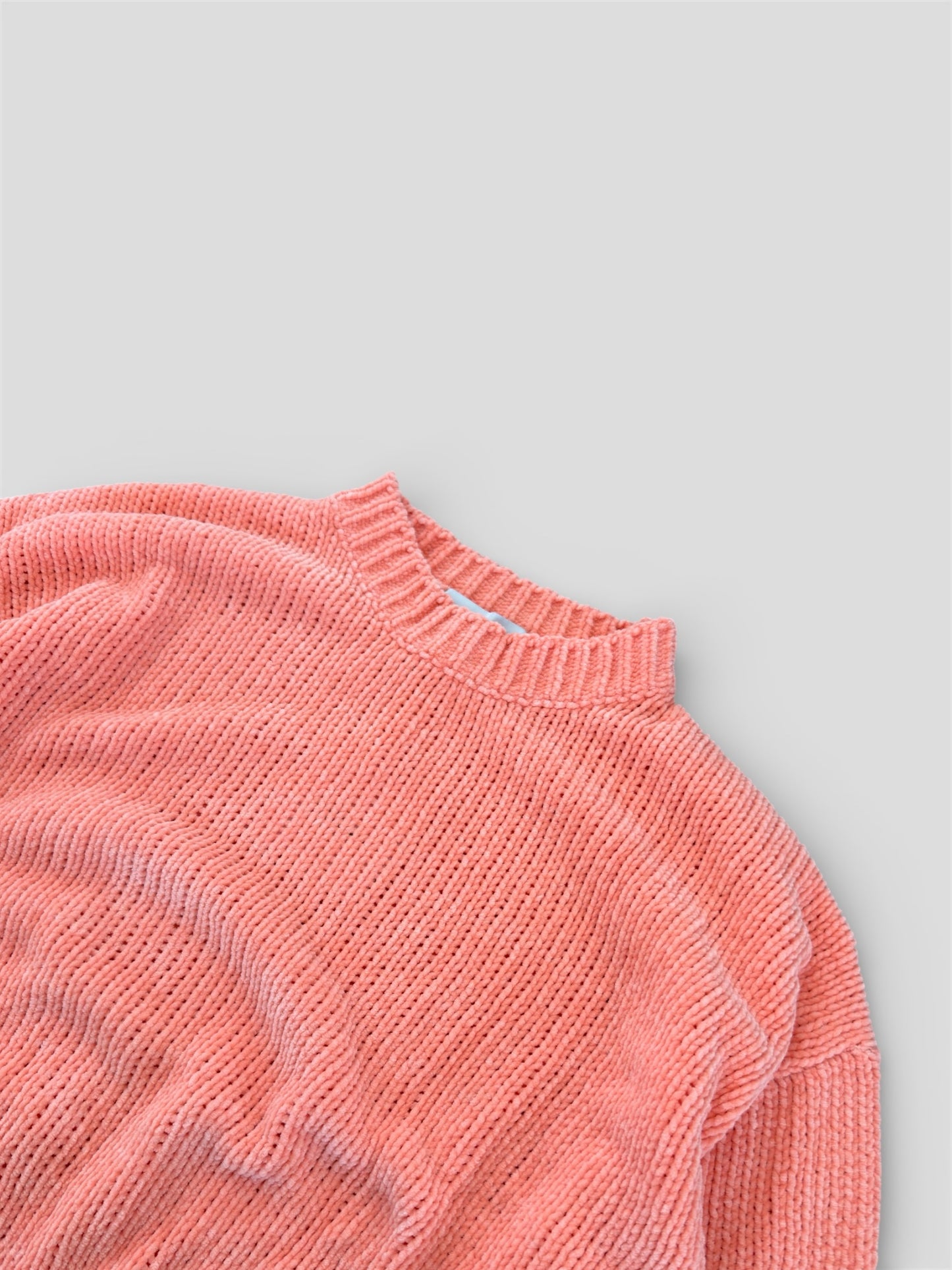 Sweater chenille peach amber