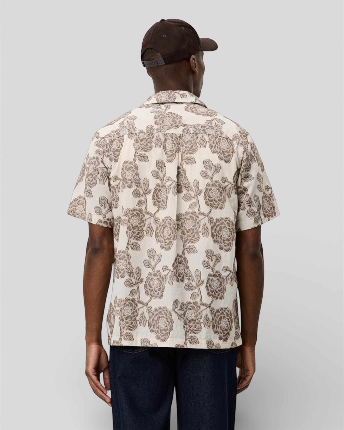 Lesley flower jacquard shirt