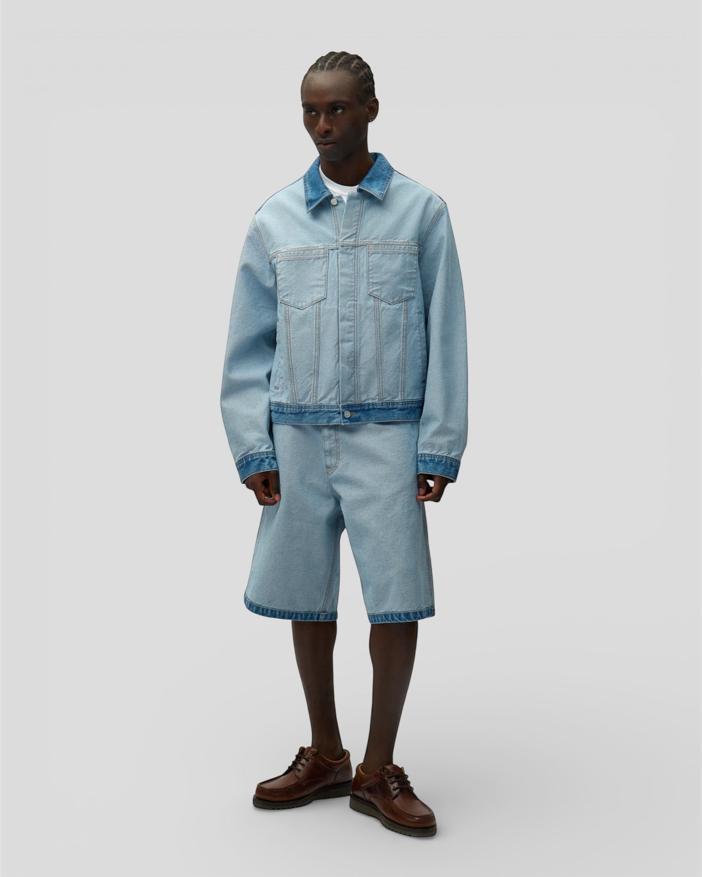 Denim inside/out jacket