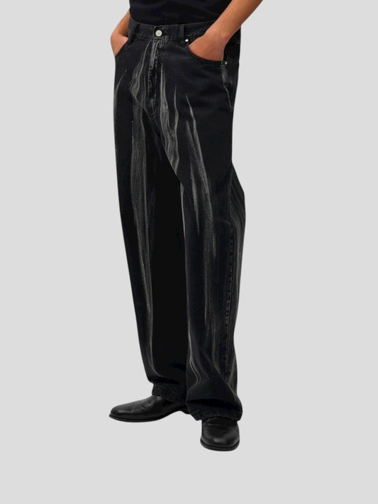 Washed jeans pants