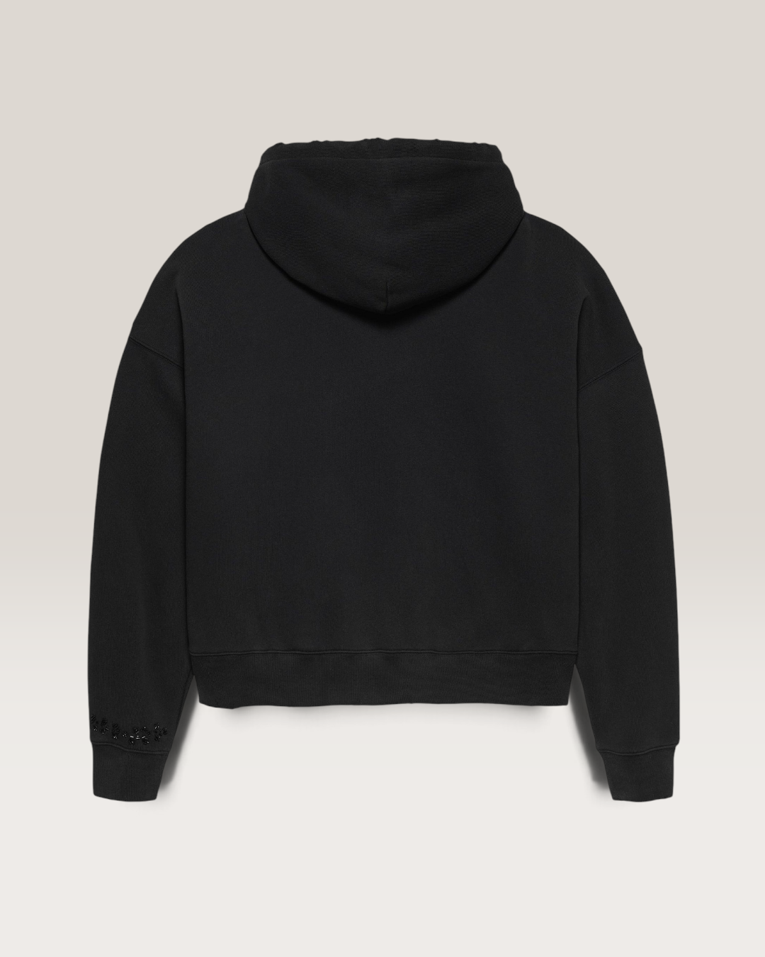 Worked logo hoodie