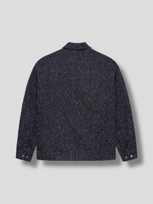 Spray denim overshirt