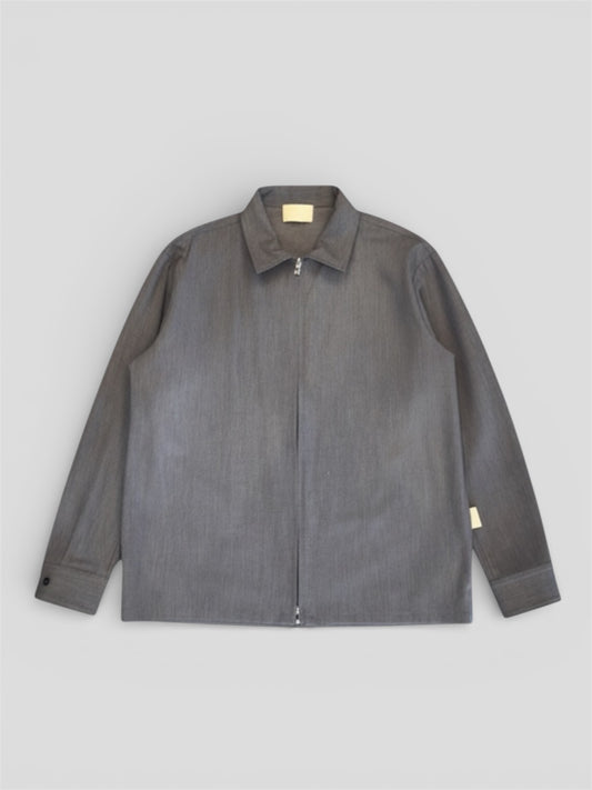 Overshirt full zip viscosa