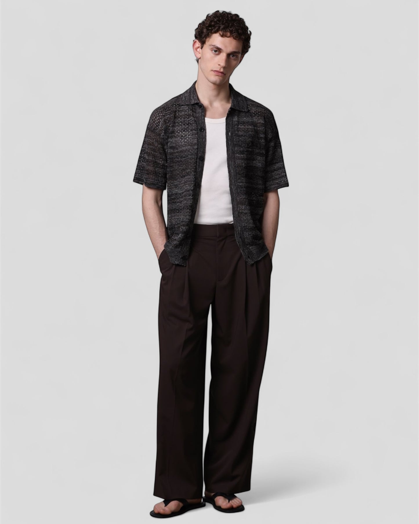 Camicia punto texture mouliné