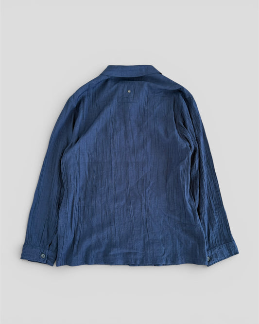 Overshirt viscosa blue