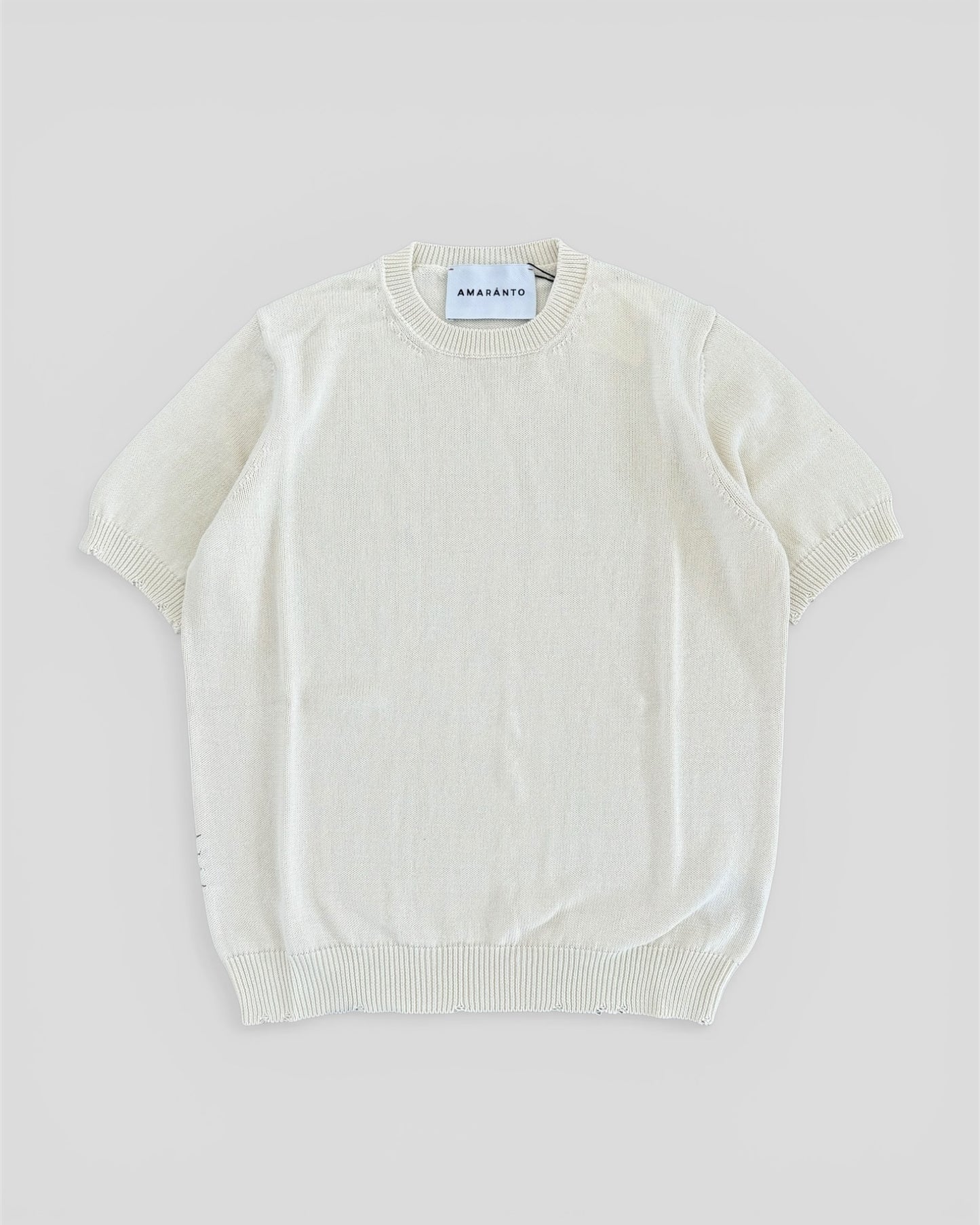 Half sleeve break sweater latte