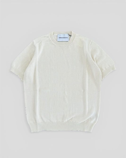 Half sleeve break sweater latte