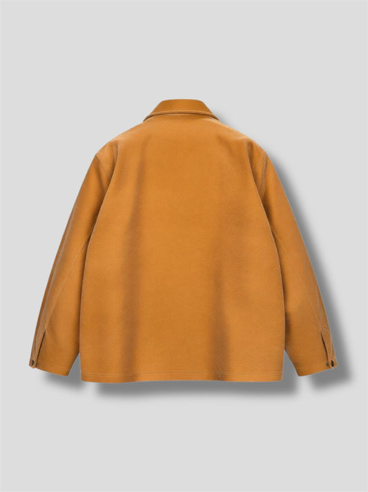 Camel worked crosta jacket