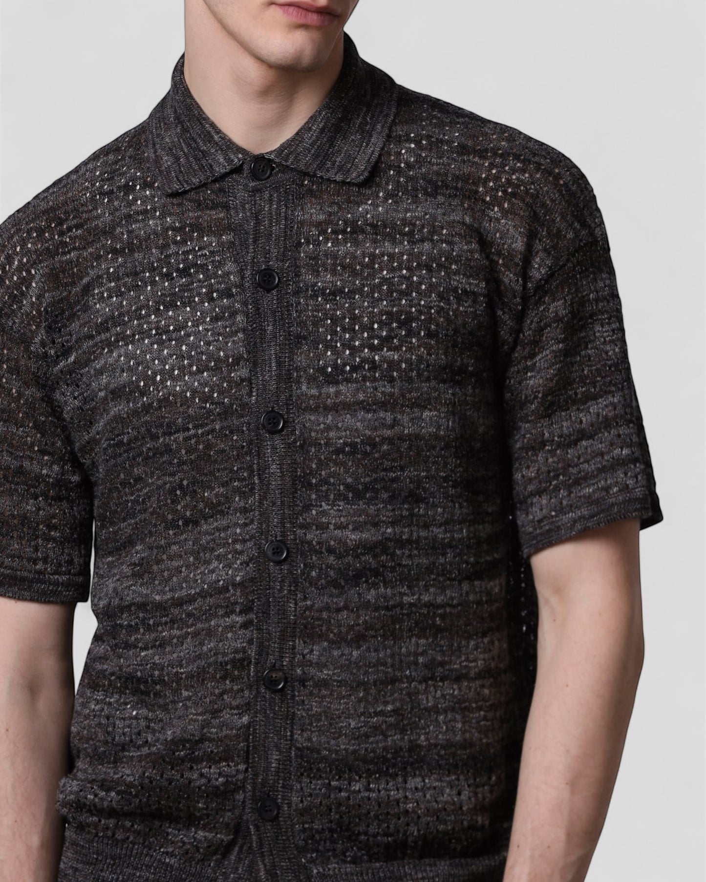 Camicia punto texture mouliné