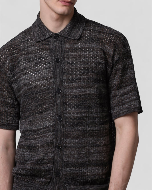 Camicia punto texture mouliné