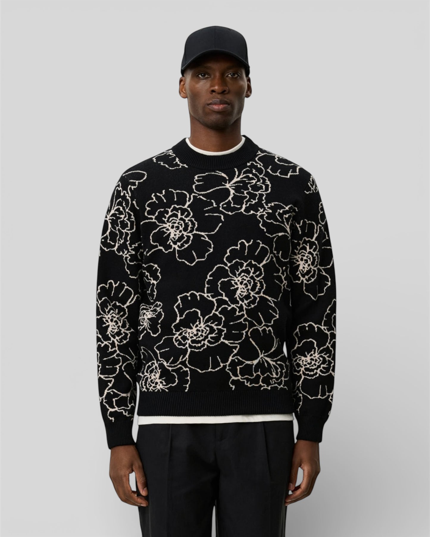 Gaston poppy jacquard