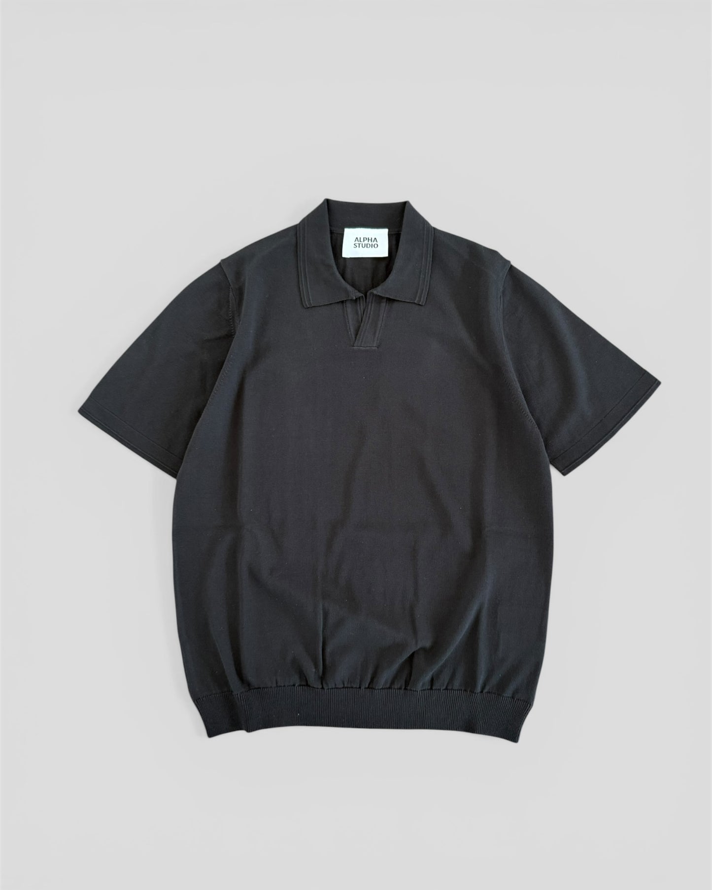 Polo crepe black