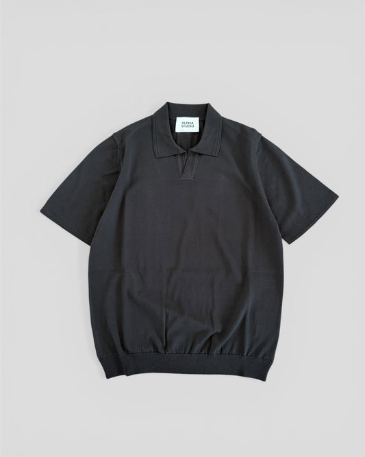 Polo crepe black