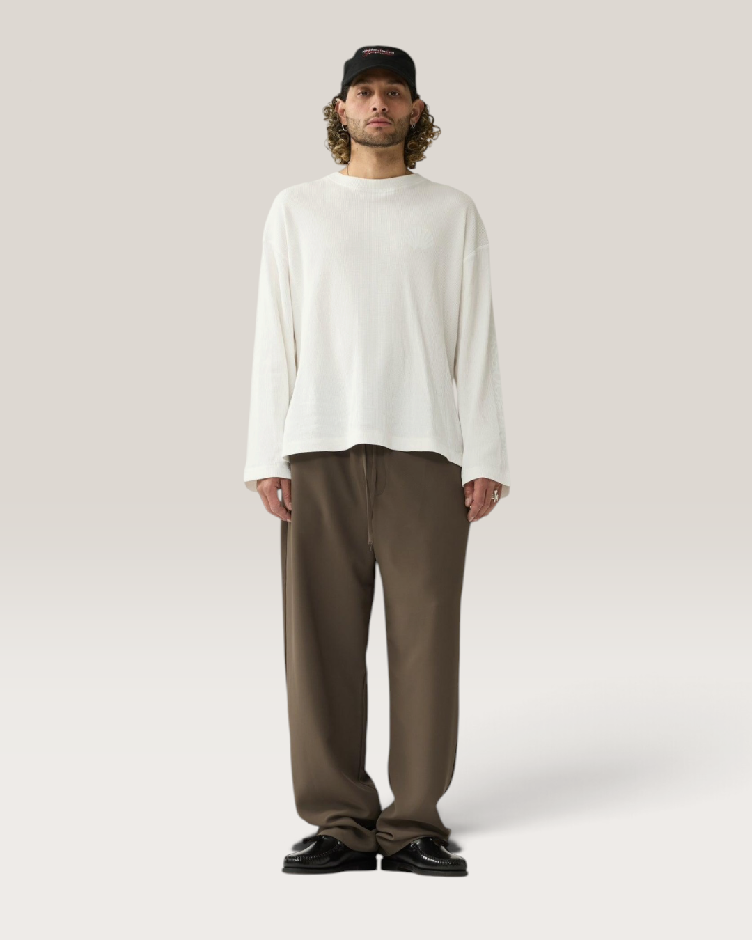 Logo longsleeve waffle
