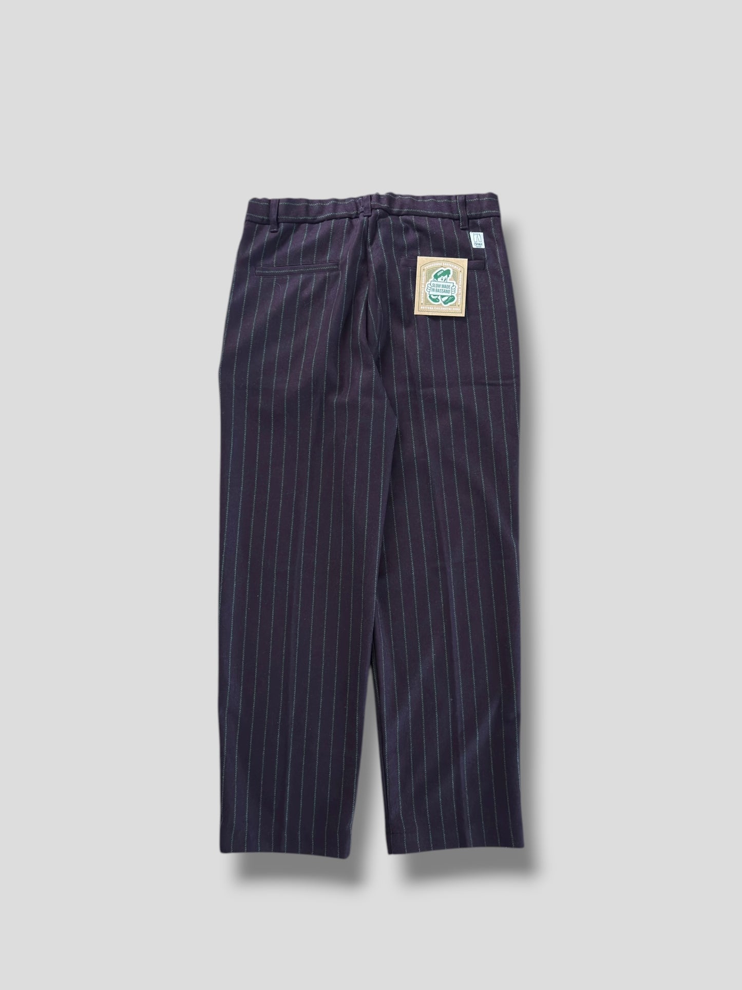 Panta pinces dritto gessato
