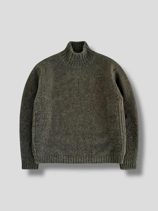 Maglia lupetto bouclè alpaca