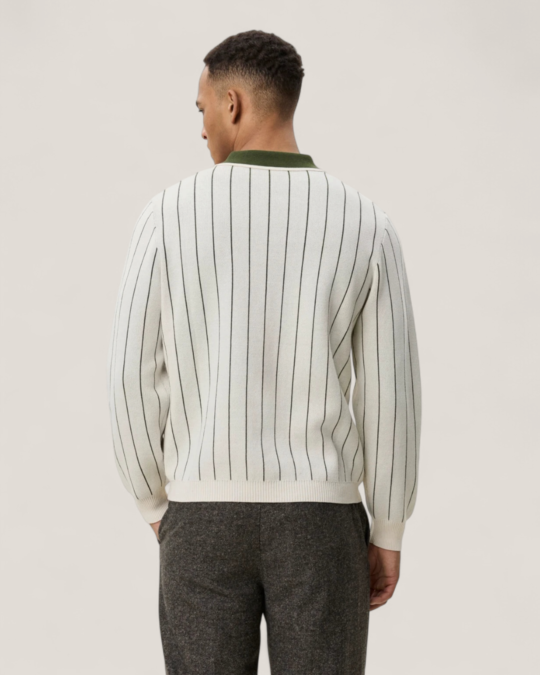 Signature knitted ls polo