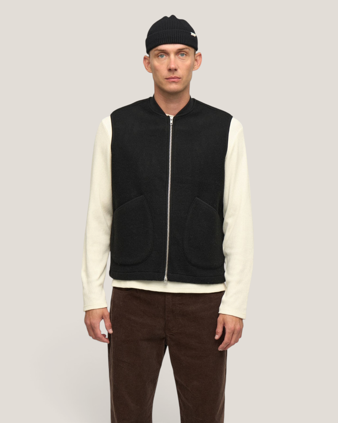 Akrobin boiled wool gilet