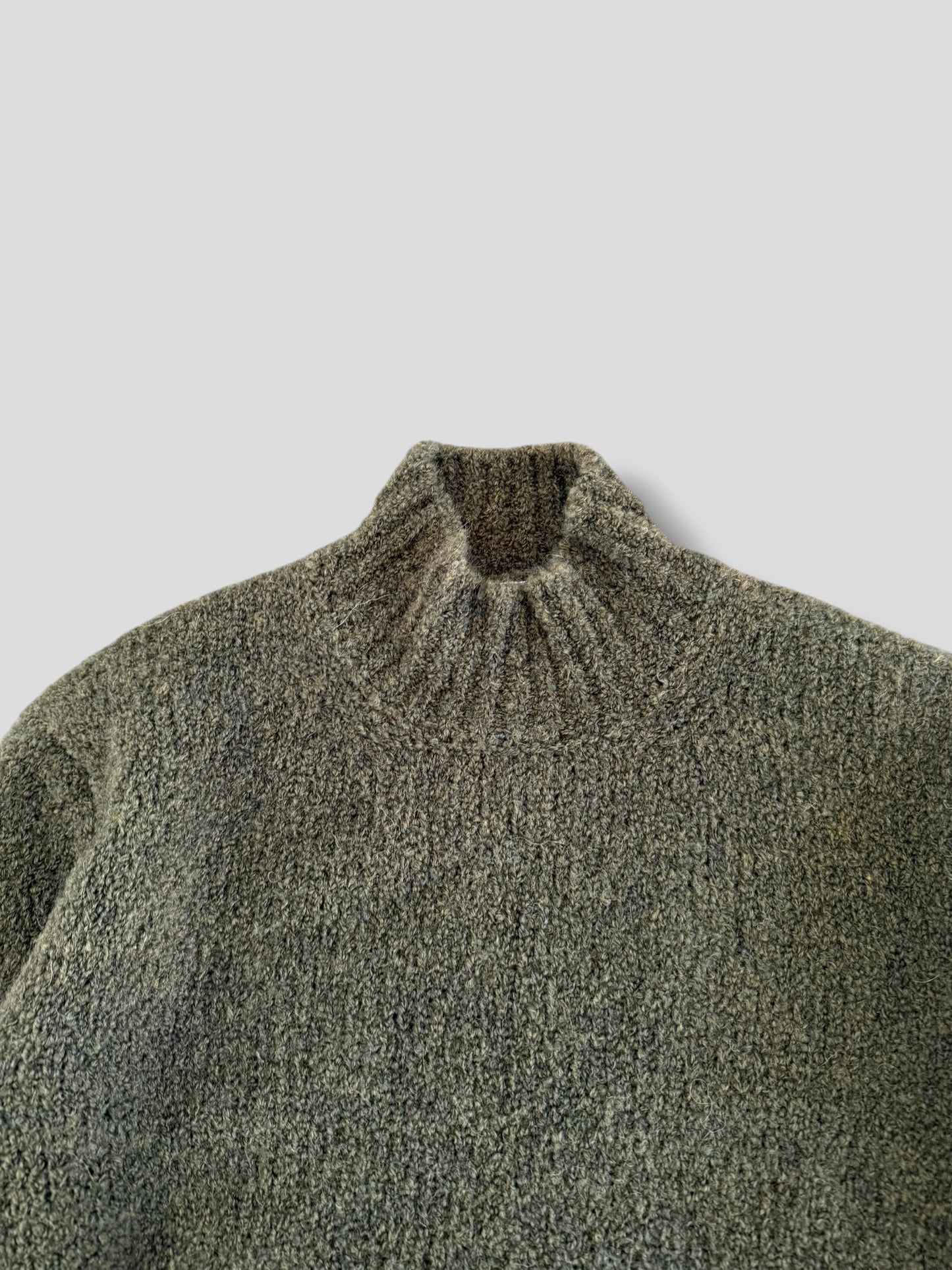 Maglia lupetto bouclè alpaca