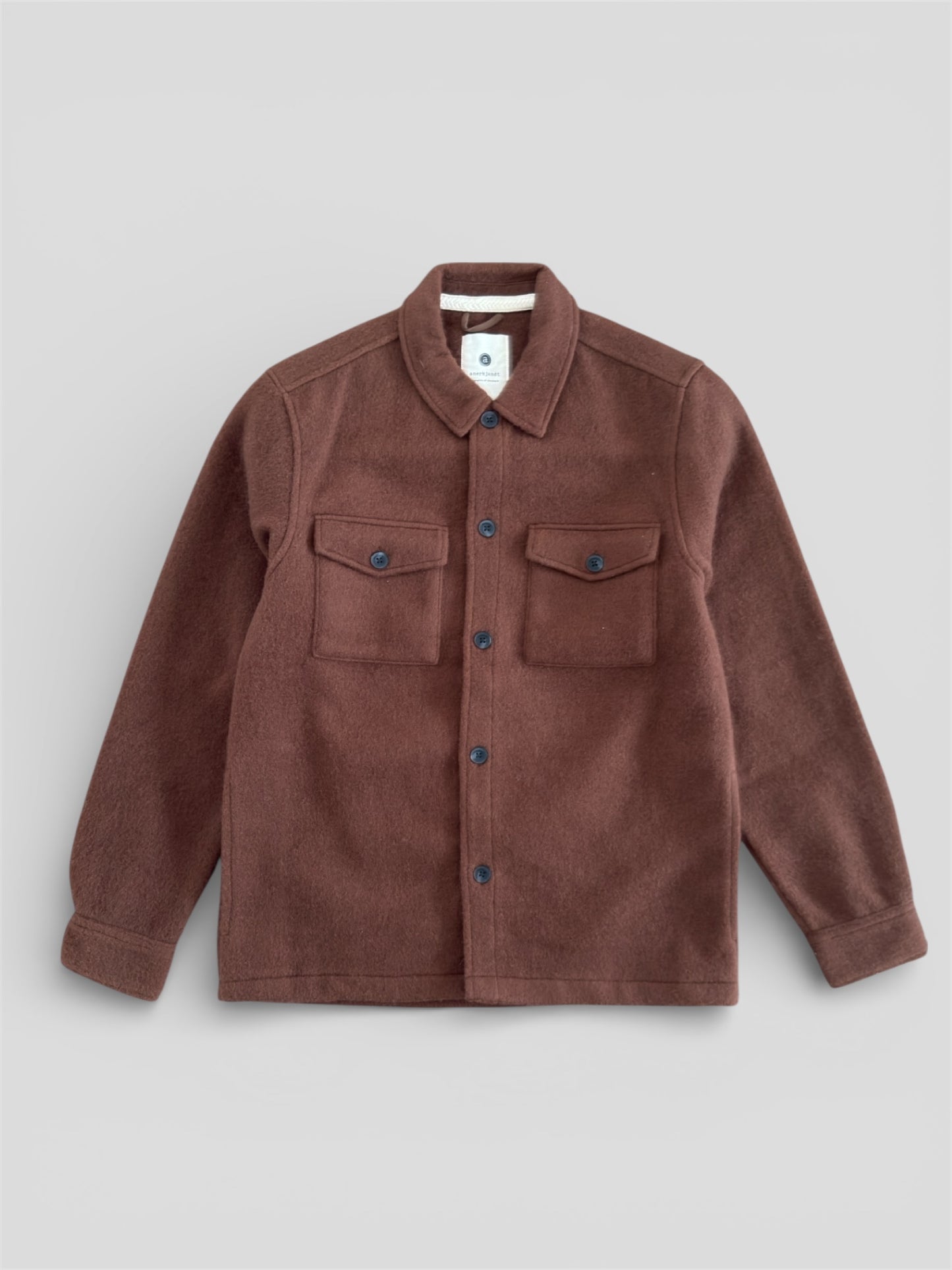 Akoscar boiled wool overshirt
